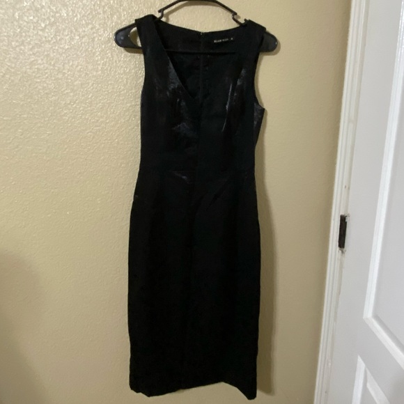 Black Halo black iridescent midi dress - Picture 1 of 4